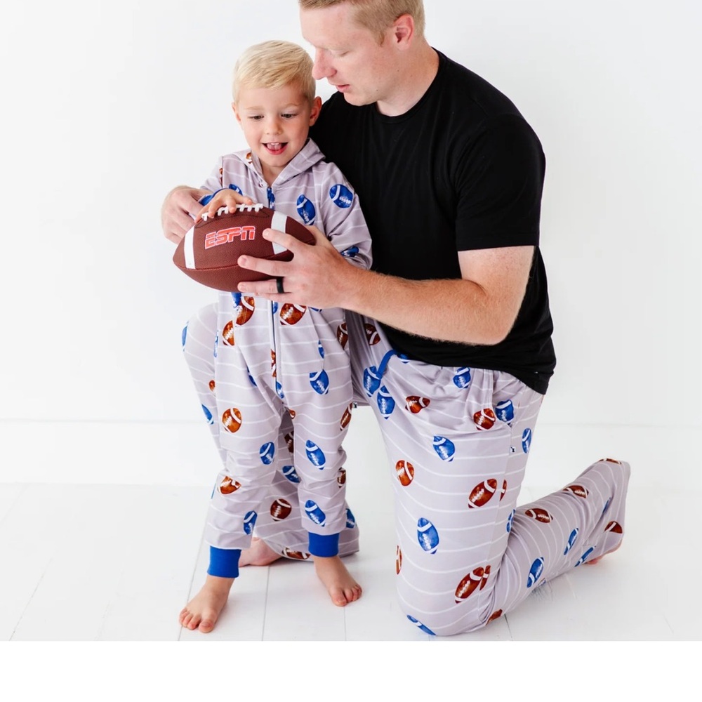 Kiki + Lulu Gridiron Grind Hooded Onesie